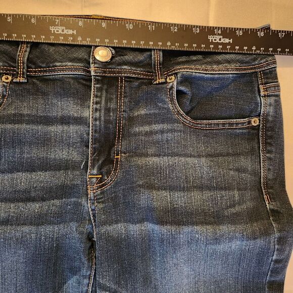 American Eagle Jeans Womens 12 Kick Boot Cut Stretch Cowgirl Rodeo Flare Rancher - Picture 4 of 8